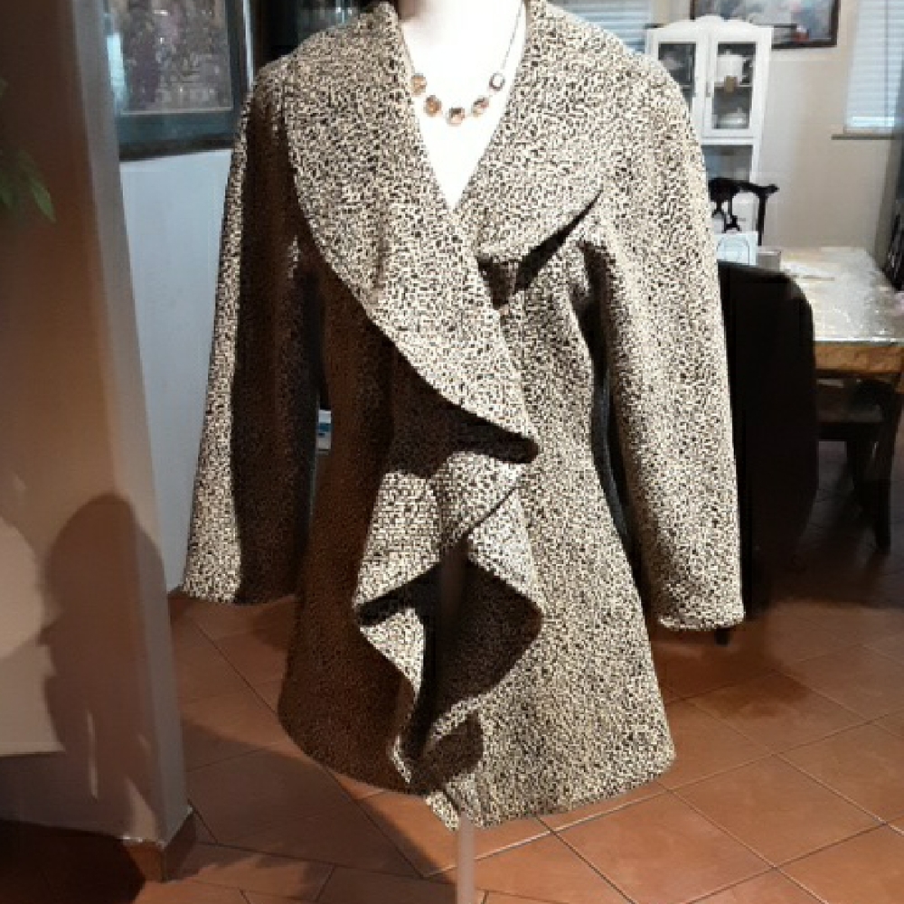 Calvin Klein Women's Leopard Print Cape